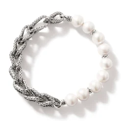Men John Hardy Chains^Asli Bracelet, Silver, Pearls, 10.5Mm