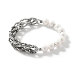 Men John Hardy Chains^Asli Bracelet, Silver, Pearls, 10.5Mm
