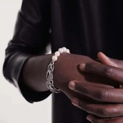 Men John Hardy Chains^Asli Bracelet, Silver, Pearls, 10.5Mm