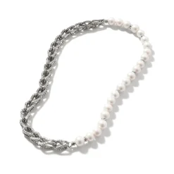 Women John Hardy Statement^Asli Necklace, Sterling Silver, Pearls, 10.5Mm