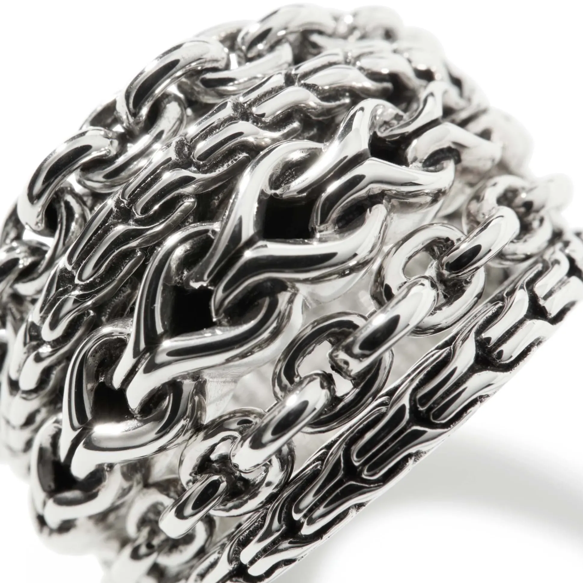Women John Hardy Statement^Asli Stacked Ring, Sterling Silver