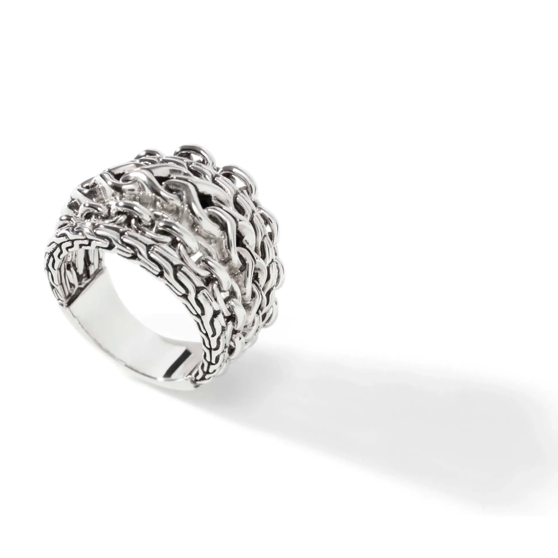 Women John Hardy Statement^Asli Stacked Ring, Sterling Silver