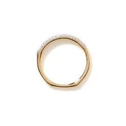 Women John Hardy Bands^Bamboo Band Ring, Gold, Diamonds, Slim