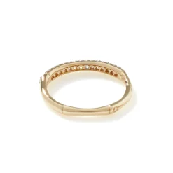 Women John Hardy Bands^Bamboo Band Ring, Gold, Diamonds, Slim