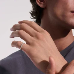 Women John Hardy Bands^Bamboo Band Ring, Gold, Diamonds, Slim