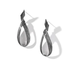 Women John Hardy Statement^Bamboo Drop Earring, Sterling Silver