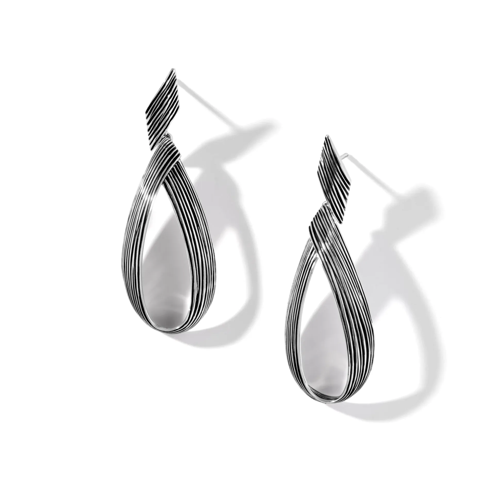 Women John Hardy Statement^Bamboo Drop Earring, Sterling Silver