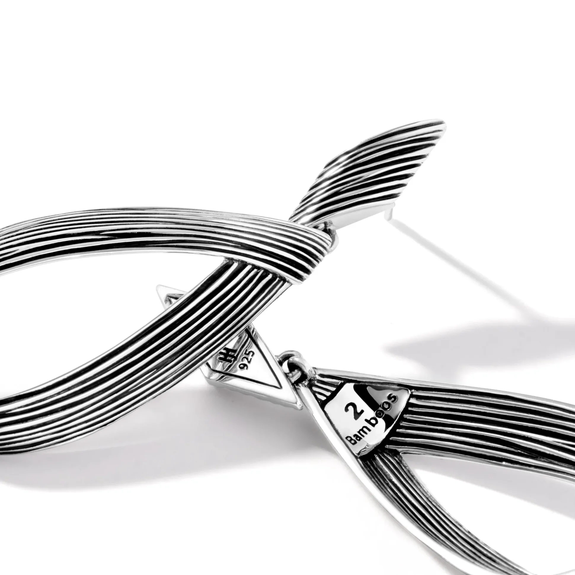 Women John Hardy Statement^Bamboo Drop Earring, Sterling Silver