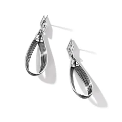 Women John Hardy Statement^Bamboo Drop Earring, Sterling Silver