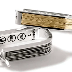 Women John Hardy Hoops^Bamboo Hoop Earring, Gold, Sterling Silver