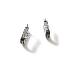 Women John Hardy Hoops^Bamboo Hoop Earring, Gold, Sterling Silver