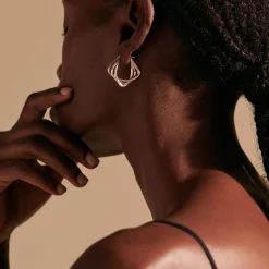 Women John Hardy Hoops^Bamboo Hoop Earring, Sterling Silver