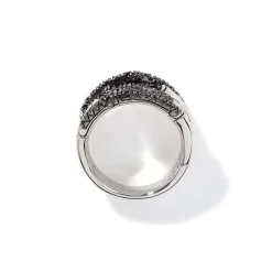 Women John Hardy Statement^Bamboo Ring, Sterling Silver, Pave