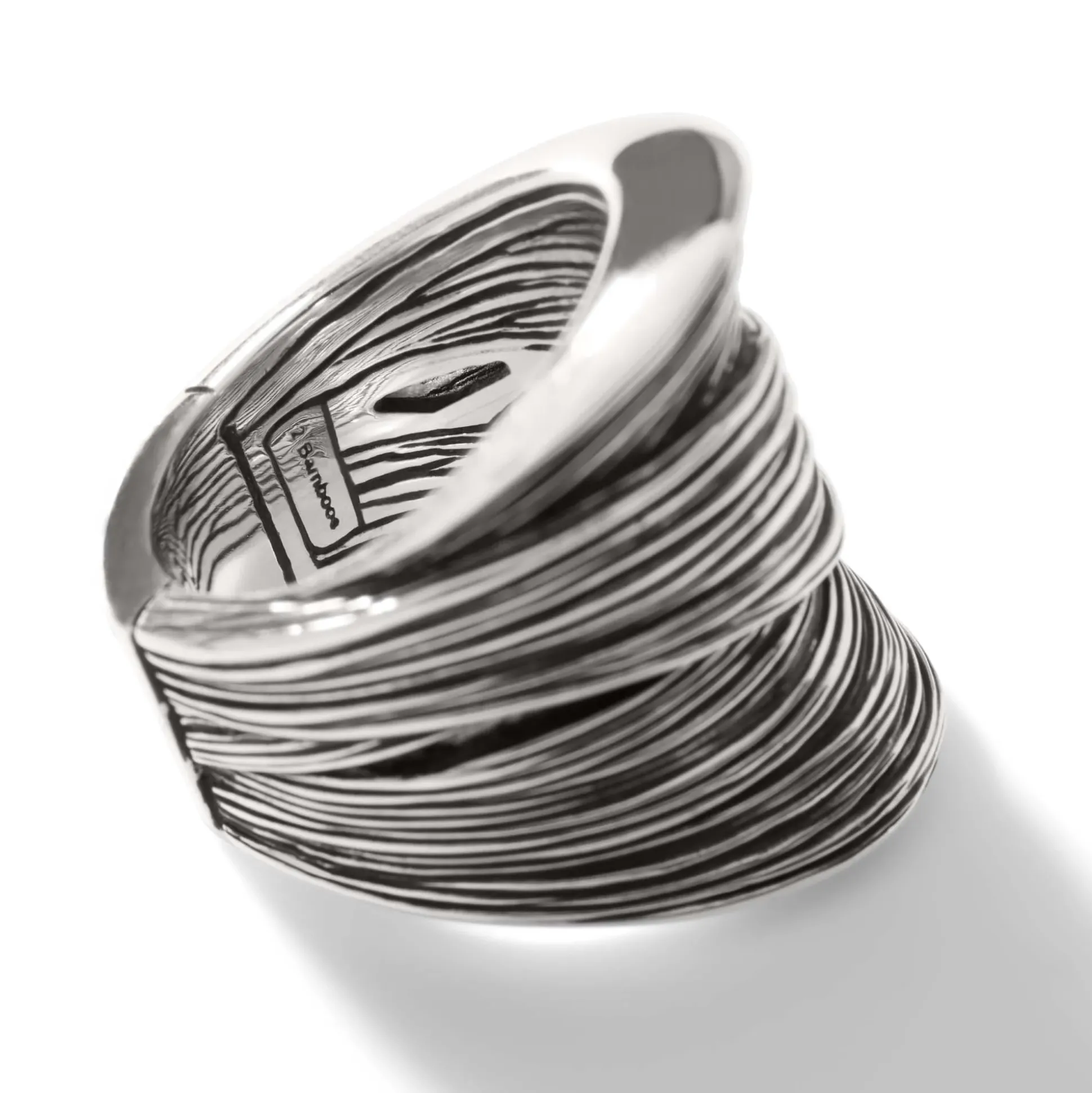 Women John Hardy Statement^Bamboo Saddle Ring, Sterling Silver