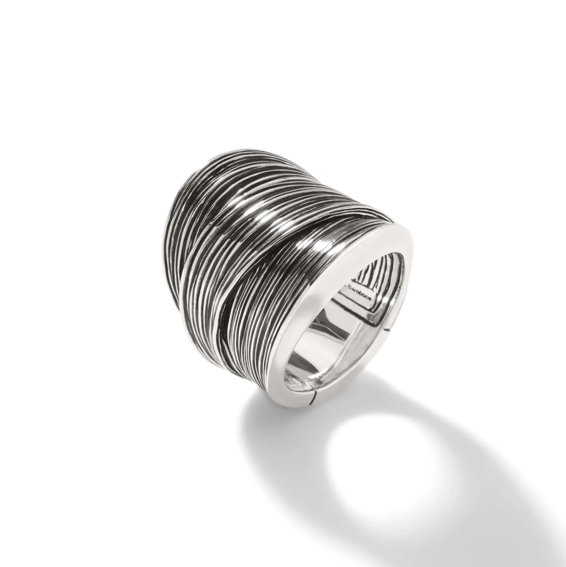 Women John Hardy Statement^Bamboo Saddle Ring, Sterling Silver