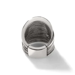 Women John Hardy Statement^Bamboo Saddle Ring, Sterling Silver