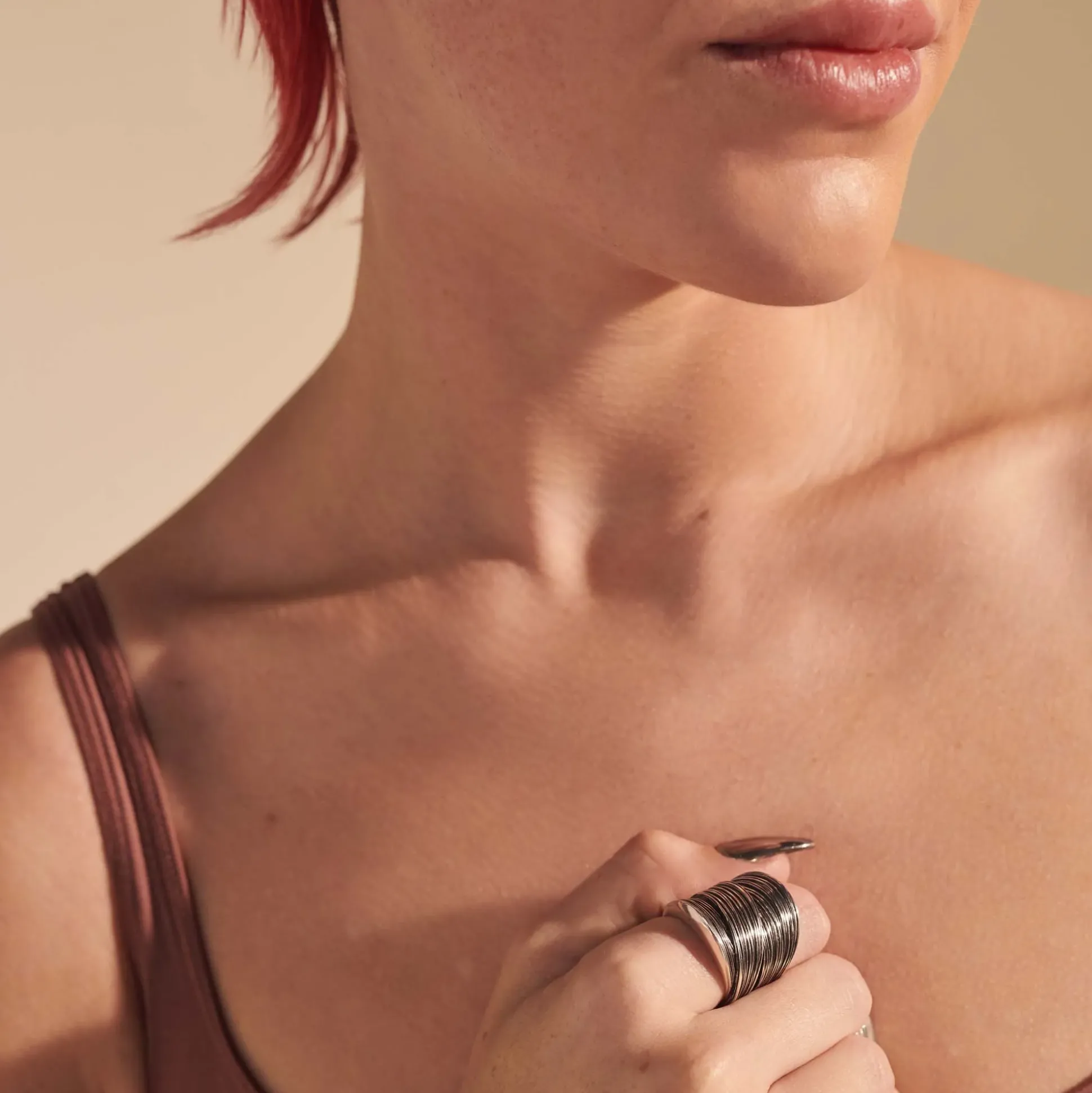 Women John Hardy Statement^Bamboo Saddle Ring, Sterling Silver