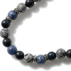 Men John Hardy Beads^Beaded Bracelet, Sterling Silver, Gemstones