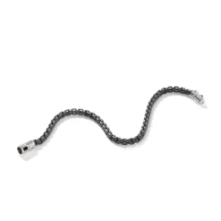 Men John Hardy Chains^Box Chain Bracelet, Dark Silver, 4Mm