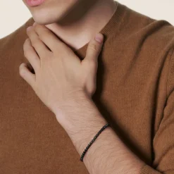 Men John Hardy Chains^Box Chain Bracelet, Dark Silver, 4Mm