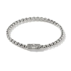Men John Hardy Chains^Box Chain Bracelet, Sterling Silver, 4Mm