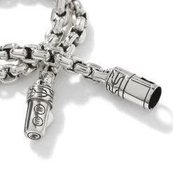 Men John Hardy Chains^Box Chain Bracelet, Sterling Silver, 4Mm