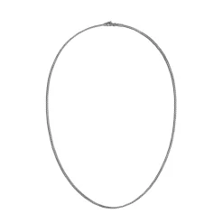 Men John Hardy Chains^Box Chain Necklace, Dark Silver, 2Mm