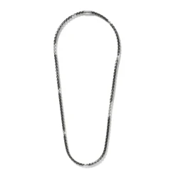Men John Hardy Chains^Box Chain Necklace, Dark Silver, 4.8Mm