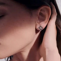 Women John Hardy Studs^Canang Sari Stud Earring, Silver, Diamonds