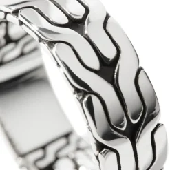 Men John Hardy Bands^Carved Chain Band Ring, Sterling Silver