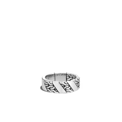 Men John Hardy Bands^Carved Chain Band Ring, Sterling Silver
