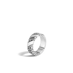 Men John Hardy Bands^Carved Chain Band Ring, Sterling Silver
