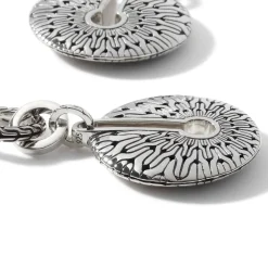 Women John Hardy Statement^Carved Chain Convertible Drop Earring, Silver