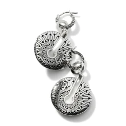 Women John Hardy Statement^Carved Chain Convertible Drop Earring, Silver