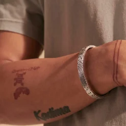 Men John Hardy Cuffs^Carved Chain Cuff, Sterling Silver, Slim