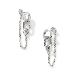 Women John Hardy Statement^Carved Chain Drop Earring, Sterling Silver