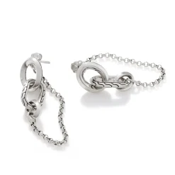 Women John Hardy Statement^Carved Chain Drop Earring, Sterling Silver