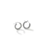 Women John Hardy Hoops^Carved Chain Hoop Earring, Silver, Small