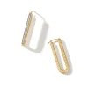 Women John Hardy Hoops^Carved Chain Hoop Earring, Gold, Diamonds