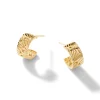 Women John Hardy Hoops^Carved Chain J Hoop Earring, Gold