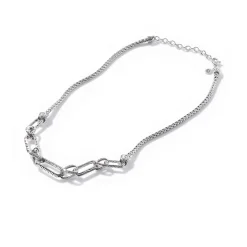 Women John Hardy Layering^Carved Chain Link Necklace, Sterling Silver