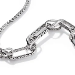 Women John Hardy Layering^Carved Chain Link Necklace, Sterling Silver