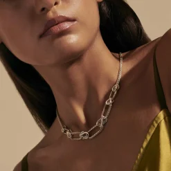 Women John Hardy Layering^Carved Chain Link Necklace, Sterling Silver