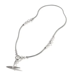 Men John Hardy Tags & Pendants^Carved Chain Pendant Necklace, Silver