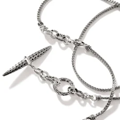 Men John Hardy Tags & Pendants^Carved Chain Pendant Necklace, Silver