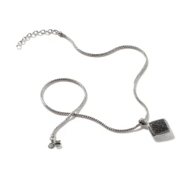 Women John Hardy Pendants^Carved Chain Pendant Necklace, Silver, Pave