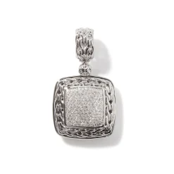 Women John Hardy Pendants^Carved Chain Pendant, Silver, Diamonds
