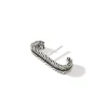 Men John Hardy Studs^Carved Chain Single Earring, Silver, Pave
