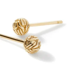 Men John Hardy Studs^Carved Chain Stud Earring, Gold