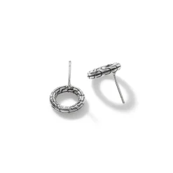Men John Hardy Studs^Carved Chain Stud Earring, Sterling Silver